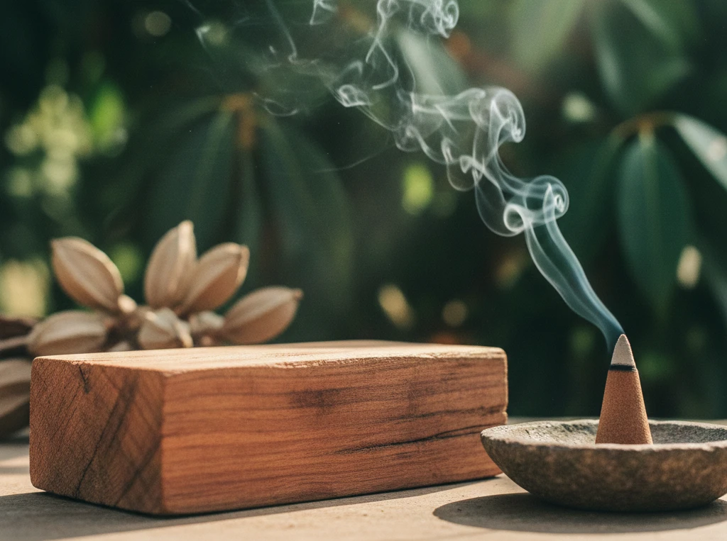 Composição fotográfica do sândalo, o cheiro que pode ser ideal pra o seu ambiente