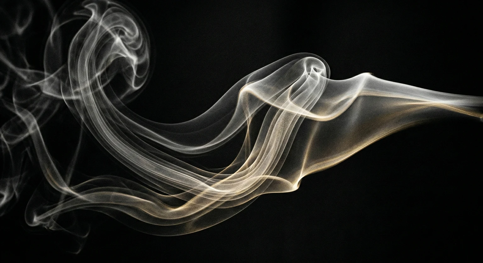 Representação visual da propagação de uma fragrância pelo ambiente ilustrando memória olfativa e marketing sensorial