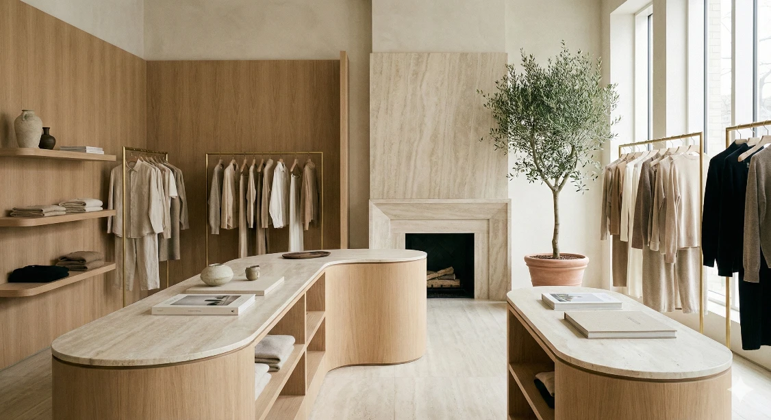 Cheiro discreto e sofisticado em boutique de luxo