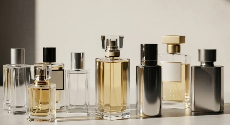 Frascos de perfumes de luxo em 2025 com design minimalista